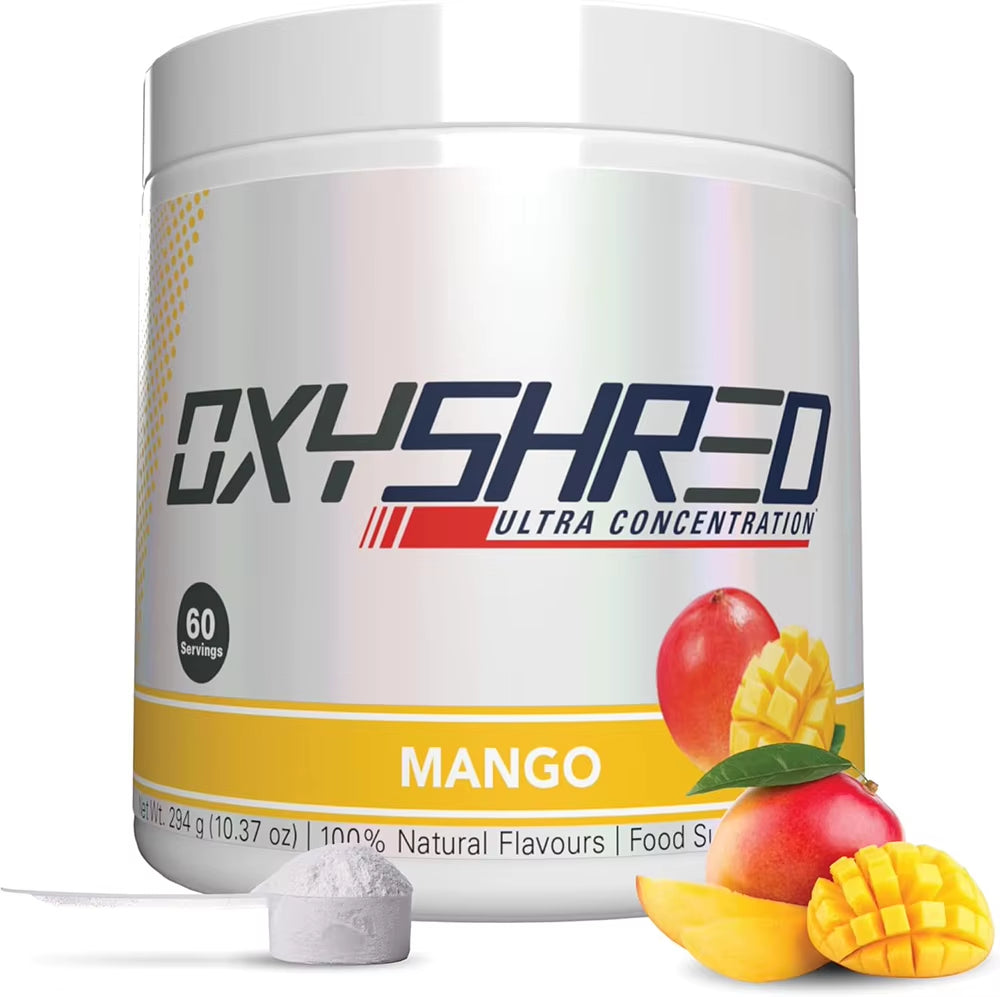 Oxyshred Pre Workout Powder - Preworkout Powder with L Glutamine & Acetyl Carnitine, Energy Boost Drink - Cosmic Blast and Mango
