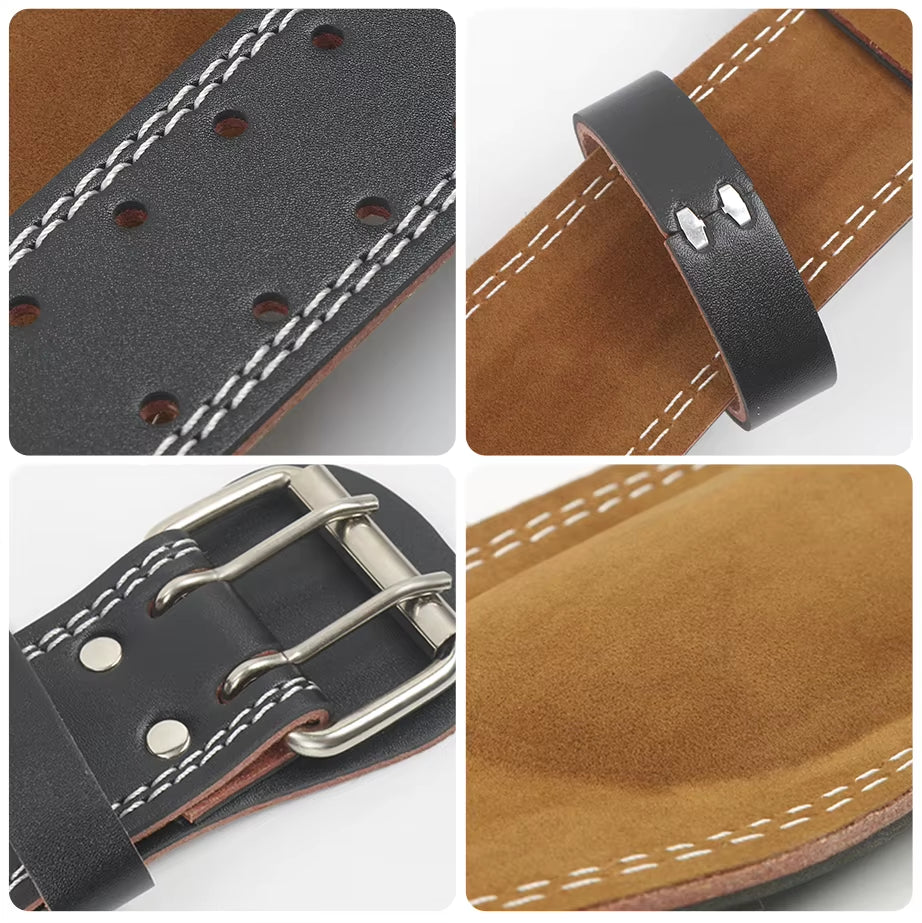 Customized Fitness Belt for Squatting Hard Pull Powerlifting Fitness Safety Leather Weight Lifting Belts