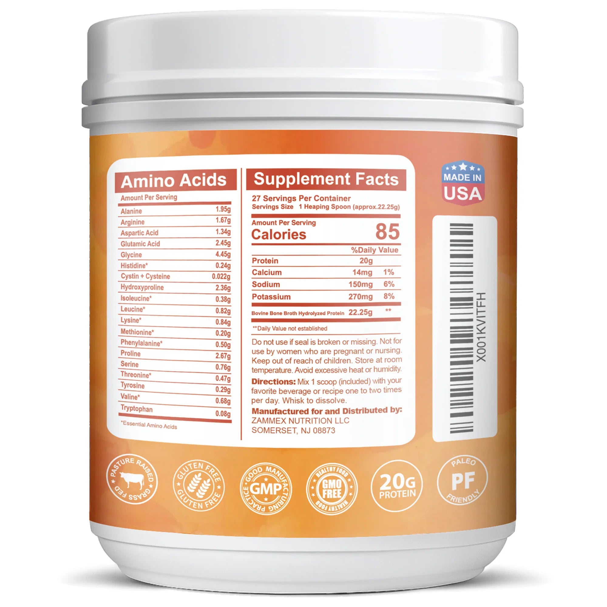 Hydrolyzed Bone Broth Protein Powder