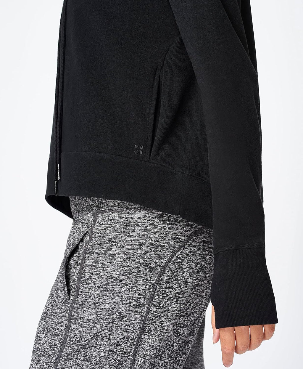 Women'S Boxy Fit with High Neck Fleece Sweatshirt
