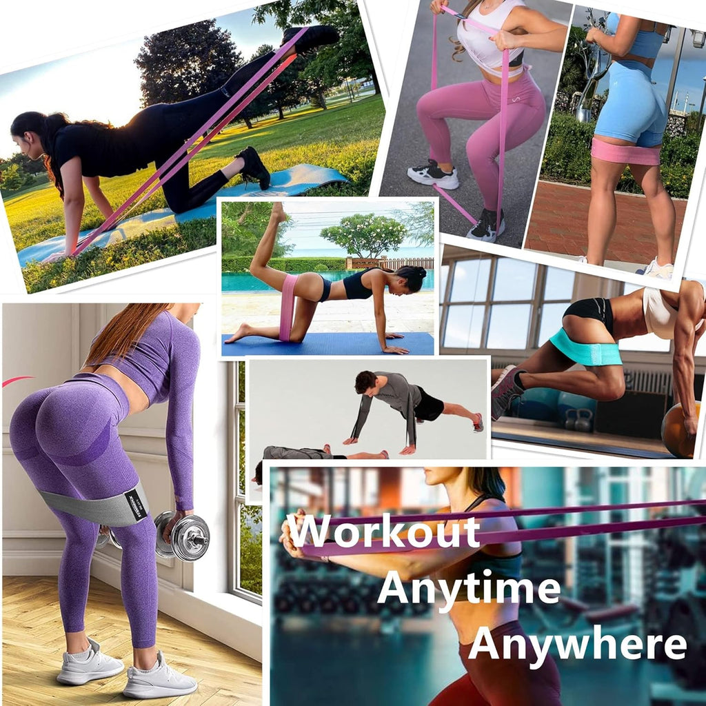 Fabric Resistance Bands for Working Out, 3 and 4 Levels Booty Bands Long Resistance Bands for Women and Men | Elastic Bands for Exercise Bands Resistance Workout Bands Resistance
