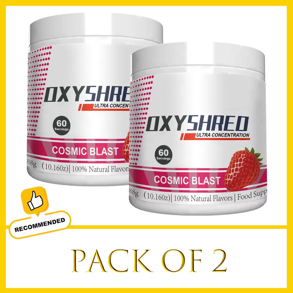 Oxyshred Sport Pre Workout Powder Support Energy - Cosmic Blast - Oxyshred Fat Burner Ultra Concentration Pre Workout Supplement