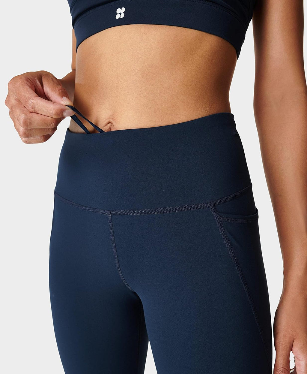 Womens Power 7/8 Workout Leggings with Side Pockets