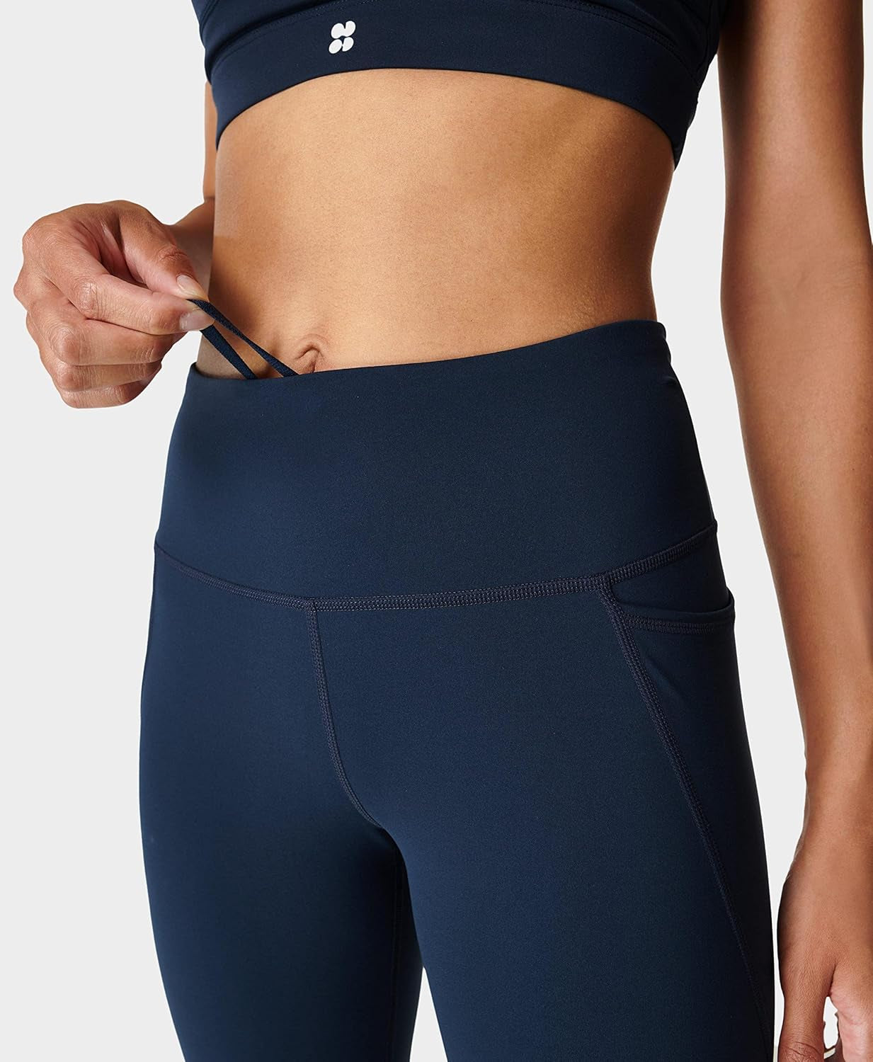 Womens Power 7/8 Workout Leggings with Side Pockets