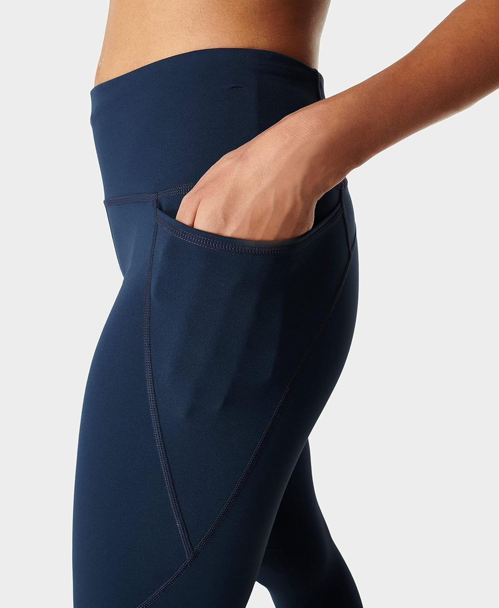 Womens Power 7/8 Workout Leggings with Side Pockets