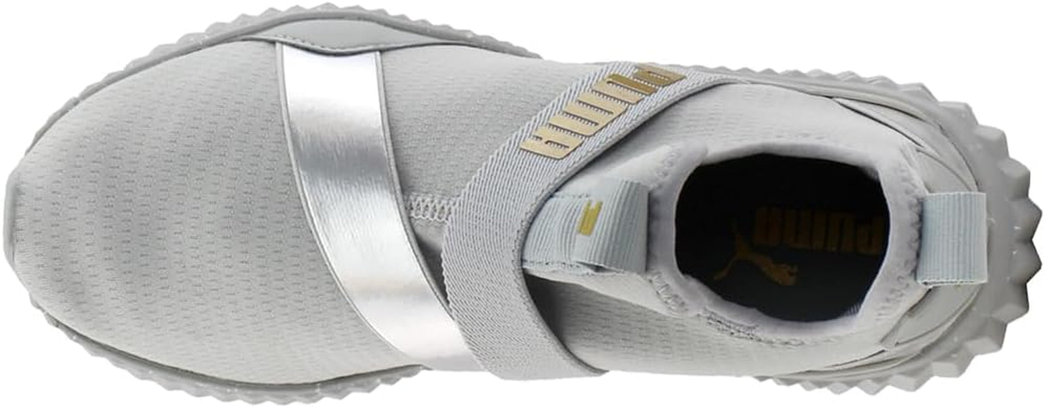 Womens Defy Metallic Slip on Training Sneakers Shoes - Grey