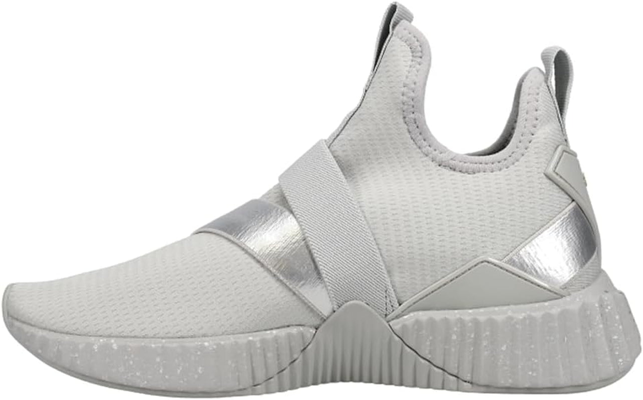 Womens Defy Metallic Slip on Training Sneakers Shoes - Grey