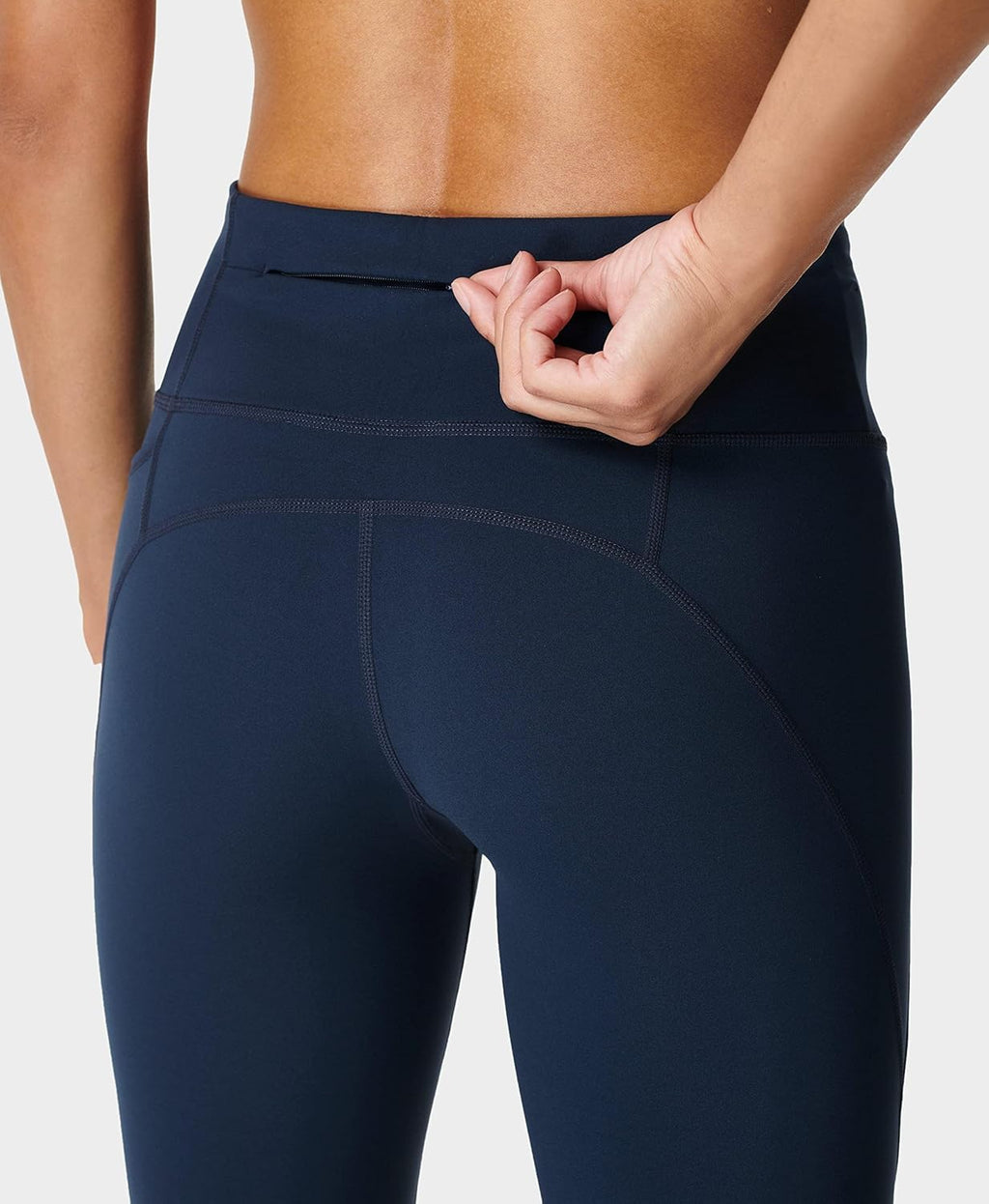 Womens Power 7/8 Workout Leggings with Side Pockets